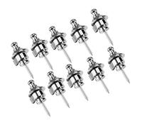 UPQRSG 10 Unids/Bolsa Candados para Correa de Guitarra, Metal Ligero y Duradero para Llevar Candados de Correa para Guitarra Eléctrica, Botón de Correa de Guitarra de Montaje Rápido(Plateado)