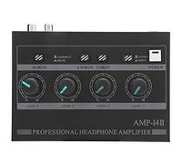 UPQRSG Amplificador de Auriculares, Aleación de Hierro Robusto Durable 5 Botones Aseguran Un Fácil Control Del Amplificador de Auriculares, Excelente Calidad de Audio Auriculares Amplificadores(UE)
