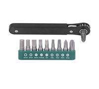 UPQRSG Juego de Mini Destornilladores, Mecanismo Exquisito Herramienta EDC Mini Llave de Trinquete, Herramienta de Micro Destornilladores de Bolsillo de 1/4 Pulgadas con Mango de Accionamiento
