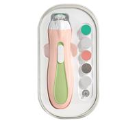 Uprgades - Molinillo de uñas de bebé de velocidad ajustable, herramienta de pulido para recién nacidos, cabezales de lijado suaves para pieles sensibles, recortadora de bebés