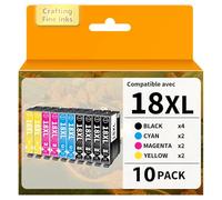UPRIIN 18XL 18 XL Cartuchos de Tinta Compatible para Epson T18XL 18XL para Expression Home XP-215 XP-225 XP-205 XP-325 XP-422 XP-305 XP-415 XP-425 XP-315 XP-312 XP -425 XP-412