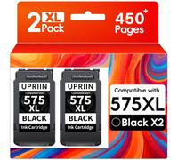 UPRIIN 575XL Black PG-575XL Negro Compatible para Canon 575XL Black | 575XL Negro Compatible con PIXMA TR4755i TS3750i TS3751i TS3752i TR4756i TS3550i TS3551i TR4750i TR4751i (2 negros)