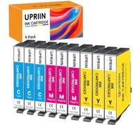 UPRIIN 9-Pack 604XL Cartucho de Tinta Compatible para Epson 604XL 604 XL Colores para Epson XP 2200 para Expression Home XP-3200 XP-4200 XP-4205 XP-2205 XP-3205 Workforce WF-2950DWF WF-2930DWF