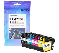 UPRIIN Tinta LC421XL Compatible para Brother LC421 LC421XLVAL para DCP-J1050DW MFC-J1010DW DCP-J1140DW DCP-J1800DW para DCPJ1050DW LC421XL (8 Pack)