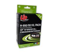 Uprint - Lote de 4 cartuchos compatibles con HP 950XL HP 951XL para Officejet Pro 251DW 276DW 8100 8600 8610 8615 8620 8625 8630 8640-1 Negro, 1 Cian, 1 Magenta, 1 Amarillo
