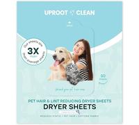 Uproot Clean Sábanas secadoras para reducir el pelo de las mascotas, rompe las uniones estáticas para evitar que el pelo de las mascotas se pegue a la ropa, suaviza, refresca y reduce las arrugas