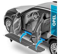 uProtect Protector Umbrales Puertas de Coche Compatible con Opel Zafira Life I 2019-2026 - Accesorios vinilos para Puertas Adhesivo Carbono