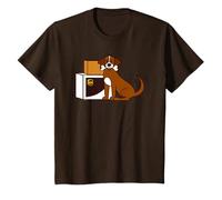 UPS Brown Dog with Bone and Delivery Boxes Camiseta