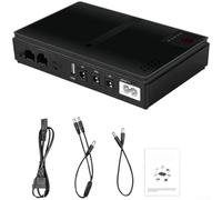 UPS de 10400 mAh para dispositivos de seguridad de módem de enrutador que soportan carga USB y salidas de CC para el 95 por ciento de los modelos convencionales (UE)