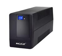 UPS Interactivo Phasak 600VA LCD 2 Salidas Negro