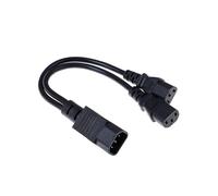 Ups Server C14 To C13 Y Splitter Extension Cable Pdu.psu Power Cable Cord 30cm-hao