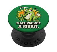 Ups, That Wasn't a Ribbit Funny Frog Meme Humor De Dibujos Animados PopSockets PopGrip Adhesivo