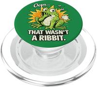 Ups, That Wasn't a Ribbit Funny Frog Meme Humor De Dibujos Animados PopSockets PopGrip para MagSafe