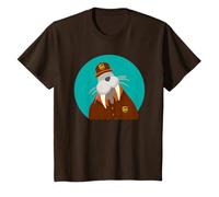 UPS Walrus In Uniform Wearing Hat Cute Camiseta