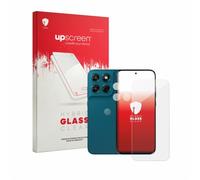 upscreen Lámina Cristales para Motorola Moto G77 | (Frontal+Cámara) Transparente Protección Pantalla Made in Germany 9H Dureza Hybrid Tempered Glass