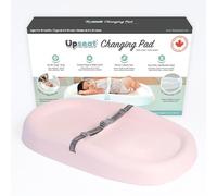 Upseat Cambiador de bebé, diseño antideslizante y antideslizante, espuma acolchada de alta calidad, contorneada para mayor comodidad, impermeable y fácil de limpiar, resistente a líquidos (rosa)