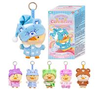 Upsetduck Care Bears Be Rainbow con colgante - 6 para coleccionar (+1 Secreto) - Varios Estilos - Figura de Peluche de pato enfadado. Idea Original de Regalo, Producto Oficial. +14 Años.