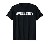 Upside Down Holland City Nombre Amsterdam Camiseta
