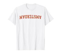 Upside Down Holland City Nombre Amsterdam Camiseta