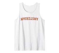 Upside Down Holland City Nombre Amsterdam Camiseta sin Mangas