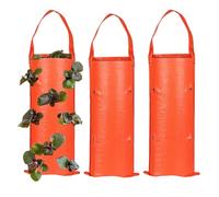 Upside Down Tomato Planter - 3 Pieces, Hanging Strawberry Planting Bag | Strawberry Growing Containers For Outdoor Indoor Garden Gardening Patio Balcony
