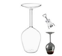 Upside Down Wine Glass - Hand-Blown Lead-Free Glass with 14oz Capacity,Unique Inverted Design,for Anniversaries,Birthdays,Christmas & Parties (1PCS)
