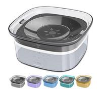 UPSKY Cuenco de agua para perros, comedero lento de 70 onzas, sin derrames, dispensador de agua transparente para mascotas, nivel de agua visible, cuenco lento para perros y gatos pequeños, medianos y