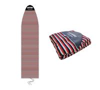 UPSURF - Funda para calcetines de surf de 5 pies 11 pulgadas/6 pies 1 pulgadas/6 pies 4 pulgadas, funda de calcetín de tabla larga, bolsa protectora ligera para tu tabla de surf (negro, blanco y rojo,