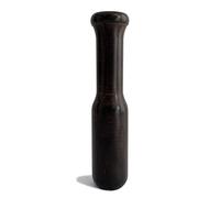 UPTALY 1 maja de madera (18 cm x 3,8 cm), color negro marrón natural, madera de ébano africano, sin empalme, maja de madera maciza, maja reemplazable, maja larga de cocina de repuesto, para mortero