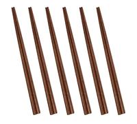 UPTALY 6 Pares Palillos de Madera de Nogal Negro (23 cm), Juego de Palillos para Picar Reutilizables Naturales, Ligeros, de Punta Gruesa, para Arroz, Fideos Chinos, Ramen Coreano, Pho Vietnamita