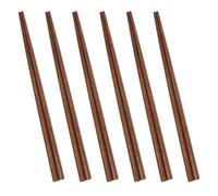 UPTALY Juego de 6 pares de palillos de madera de nogal negro (23 cm), cabeza puntiaguda, ligeros, minimalistas, reutilizables, naturales, para cocina japonesa, sushi, pescado
