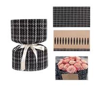 Uptiar Idea de regalo para el día de la madre, cartón redondo para dar forma a ramo | Ayudante de envoltura floral con forro, soporte profesional para arreglos del día de la madre, bodas y