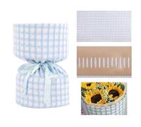 Uptiar Idea de regalo para el día de la madre, cartón redondo para dar forma a ramo | Ayudante de envoltura floral con forro, soporte profesional para arreglos del día de la madre, bodas y