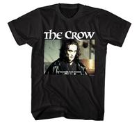 Upton The Crow I'm Too Angry to be an Angel Men's T Shirt Eric Draven Fantasy Movie Black L