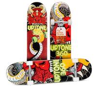 UpTone360 Monopatín para jóvenes a partir de 14 años - Soporta hasta 200 kg para trucos impresionantes, rodamientos ABEC-9 rápidos para altas velocidades