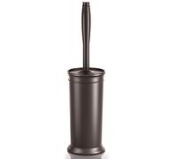 UPTRONIC Cepillo de Inodoro, Cepillo de Inodoro con Mango extralargo, cerdas duraderas, Limpiador de Inodoro y Soporte Cubierto para Limpieza de baño (marrón, 1 Juego)