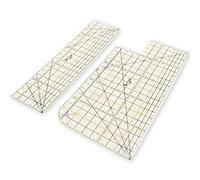 UPTTHOW 2 piezas de regla de dobladillo caliente, herramienta de planchado, prensa de costura con plancha seca o devapor, resistente al calor, accesorios de manualidades para ropa acolchada y plegable