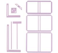 UPTTHOW 9 herramientas de encuadernación fácil para álbumes de recortes para principiantes, kit completo de plantillas y guía de corte que se puede hacer en cuaderno, calendario, diario de basura