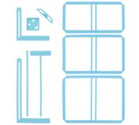 UPTTHOW Herramienta de encuadernación de 9 piezas para principiantes, plantillas completas e instrucciones de corte, se puede hacer en cuaderno, calendario, diario basura, manual