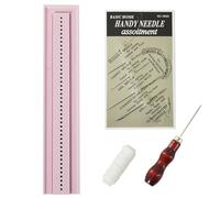 UPTTHOW Herramientas de perforación para suministros de encuadernación con un punzón y una cuna para principiantes, kits de plástico fáciles de álbumes de recortes para manualidades, cuaderno,