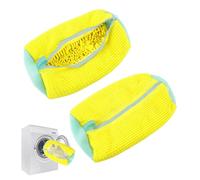 UptVin 2 Bolsas para lavar Zapatos para Lavadora, Reutilizables Bolsa Lavadora Zapatillas,Bolsa de Lavado de Zapatos, Bolsa de Lavandería Zapatos, para Lavadora y secadora (amarillo)