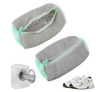 UptVin 2 Bolsas para lavar Zapatos para Lavadora, Reutilizables Bolsa Lavadora Zapatillas,Bolsa de Lavado de Zapatos, Bolsa de Lavandería Zapatos, para Lavadora y secadora (gris)
