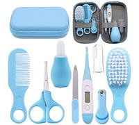 Uptvin 8 piezas Accesorios para el Cuidado del Bebé, kit de cuidado del bebé nacer, kit de salud para bebés para bebés recién nacidos,Set Para Cuidado Del Bebé para Niñas y Niños Regalos (azul)