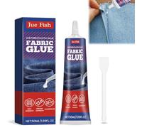 UptVin Adhesivo para Tejidos de Poliéster Tela 50ml, Pegamento para Tela, Extra Fuerte, Transparente, Lavable