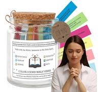 UptVin Frasco de Versículos BíBlicos, Frasco de Esperanza Versículos Bíblicos Glass Scripture Prayer Jar para las Emociones Sentimientos Regalo Religioso Cristiano (Versión en Inglés)
