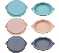 UptVin - Moldes de huevo para freidora de aire, moldes de hamburguesa de silicona de 12 cm, moldes de huevo para plato de silicona, pequeños moldes redondos de silicona, para huevos de desayuno