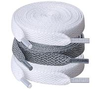 UpUGo 3 Pares de Cordones, Cordones Planos de 8 mm de Ancho Para Zapatillas Deportivas, Correr, Adultos