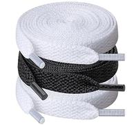 UpUGo 3 Pares de Cordones, Cordones Planos de 8 mm de Ancho Para Zapatillas Deportivas, Correr, Adultos