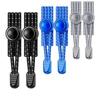 UpUGo Paquete de 3 Cordones Sin Atar, Cordones Elásticos, Talla única Para Adultos