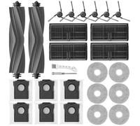 UPUPDAY Accesorios Recambio para Dreame L50 Ultra AE/L10s Ultra Gen 3/X40 Ultra Complete/X40 Master/L40 Ultra/Mova P50 Pro Ultra, 2 Cepillo Principale, 4 Filtros, 6 Bolsas, 6 Mopas, 6 Cepillo Laterale